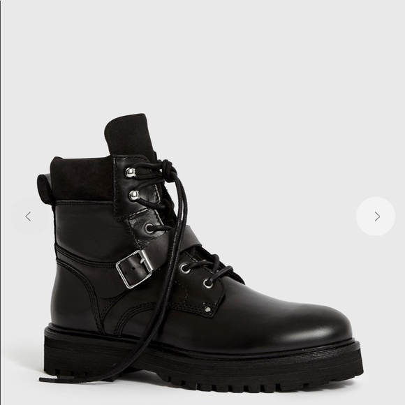 All Saints Shoes - ALL saints Paulina combat leather boot